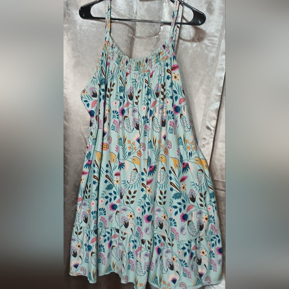 Joyspun Super Soft And Cool Floral Print Women's Pajama Dress Size 4xl